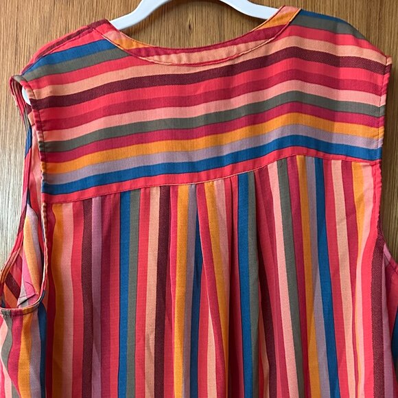 Torrid Multi Color Tank Top Stripes vertical - Picture 4 of 5